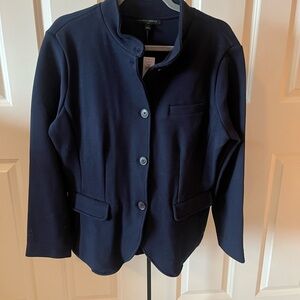 Banana Republic Dark Blue Knit Blazer